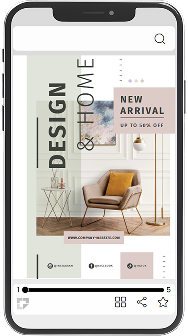 Écran de smartphone montrant une brochure de présentation interactive créée avec un logiciel de brochures digitales.